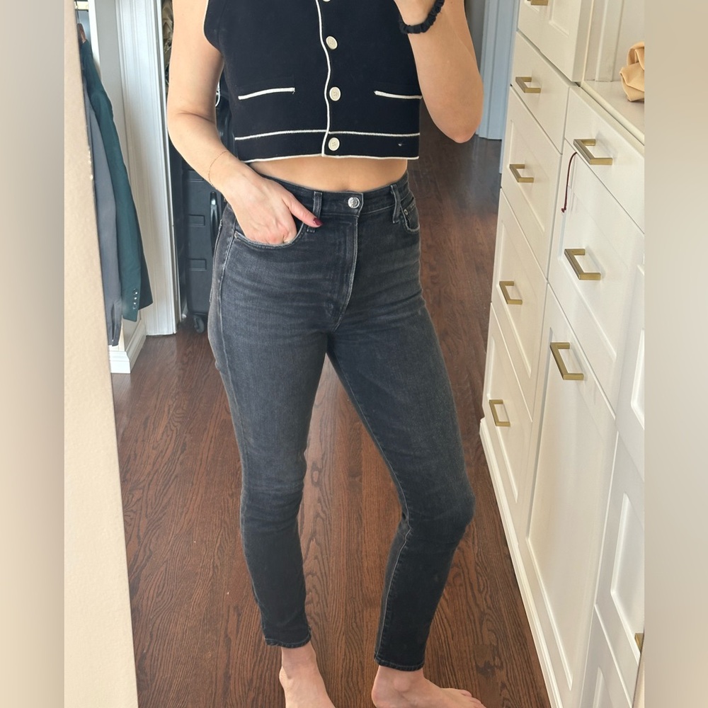 Agolde Charcoal Skinny Jeans Size 25